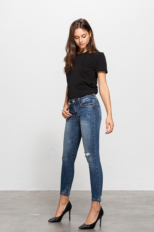 Mid-Rise Ankle Skinnies