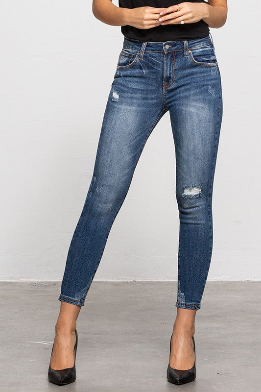 Mid-Rise Ankle Skinnies
