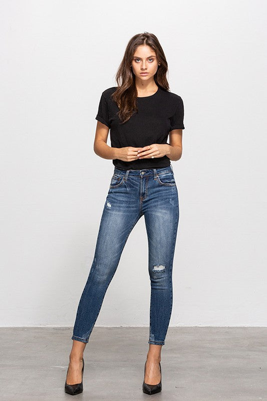 Mid-Rise Ankle Skinnies