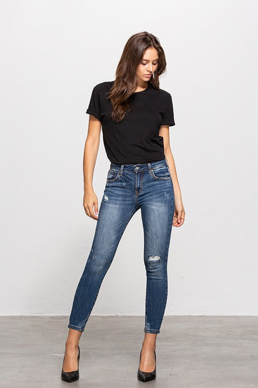 Mid-Rise Ankle Skinnies