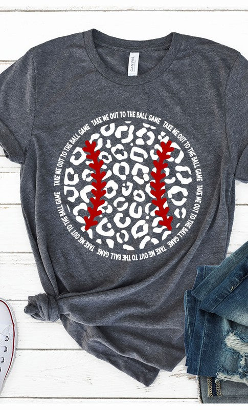 Leopard Baseball Tee