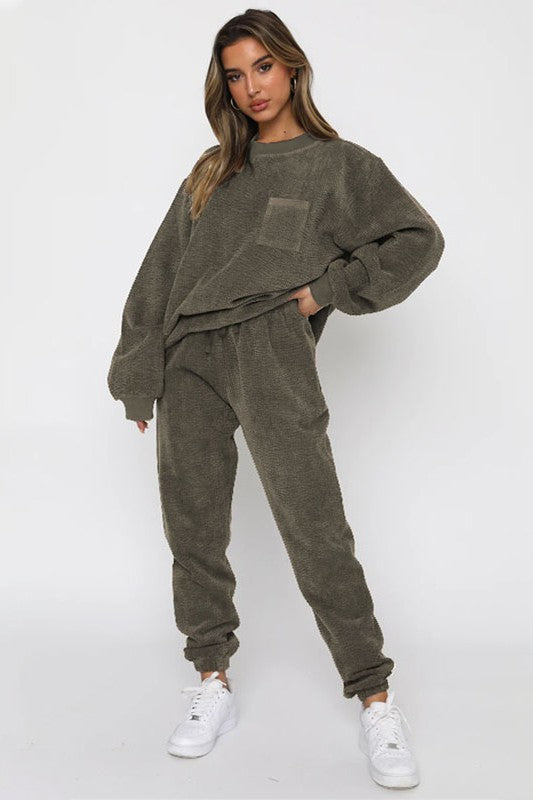 Two Piece Comfy Corduroy Set