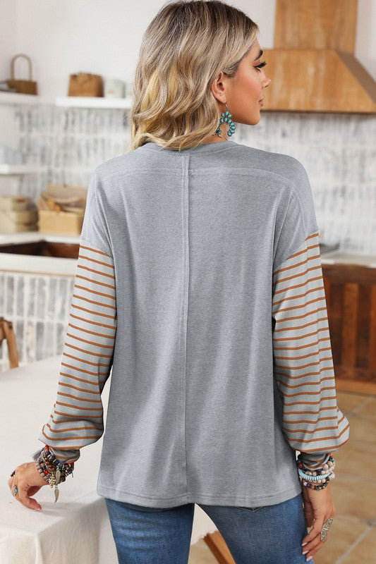 Colorblock Striped Top