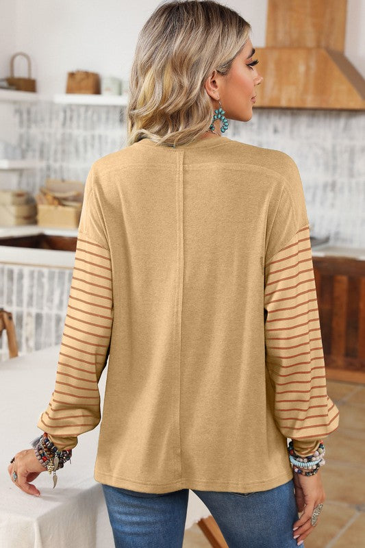 Colorblock Striped Top
