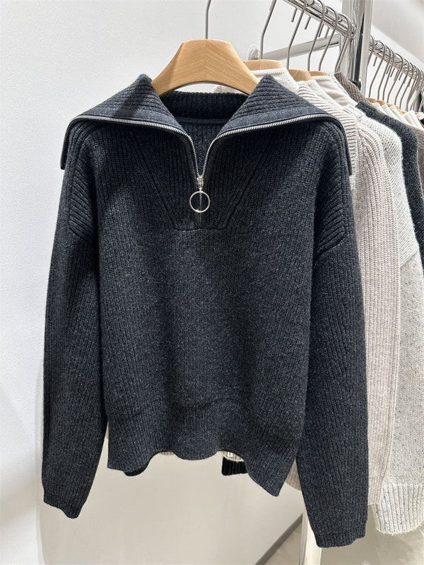 Half Zip Sweater