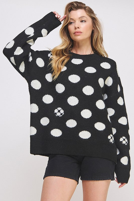 Polka Dot Sweater+