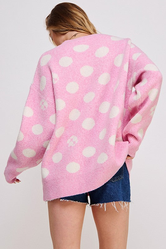 Polka Dot Sweater+