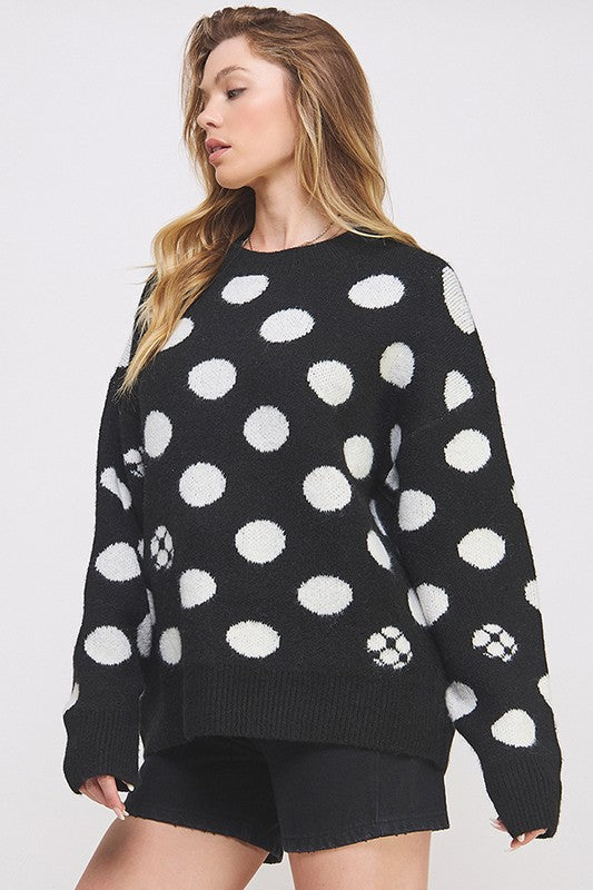 Polka Dot Sweater+