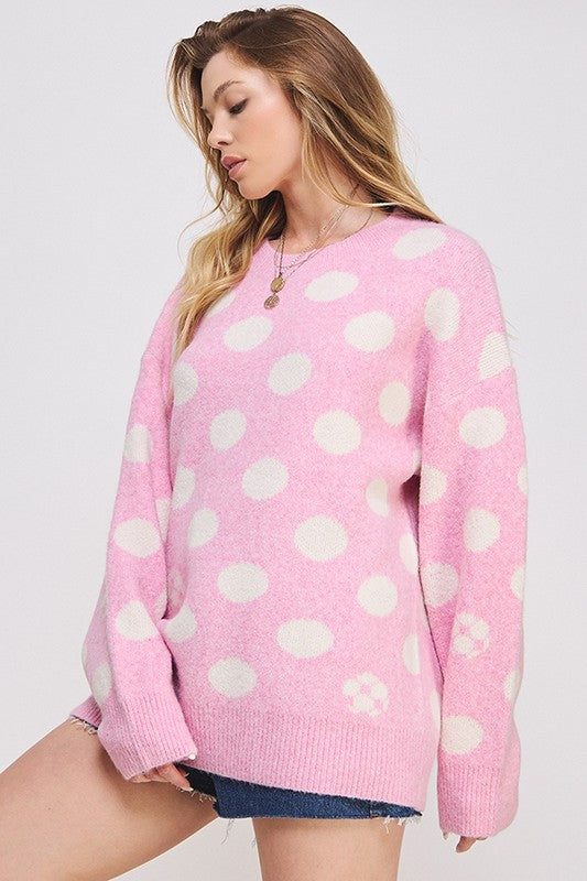 Polka Dot Sweater+