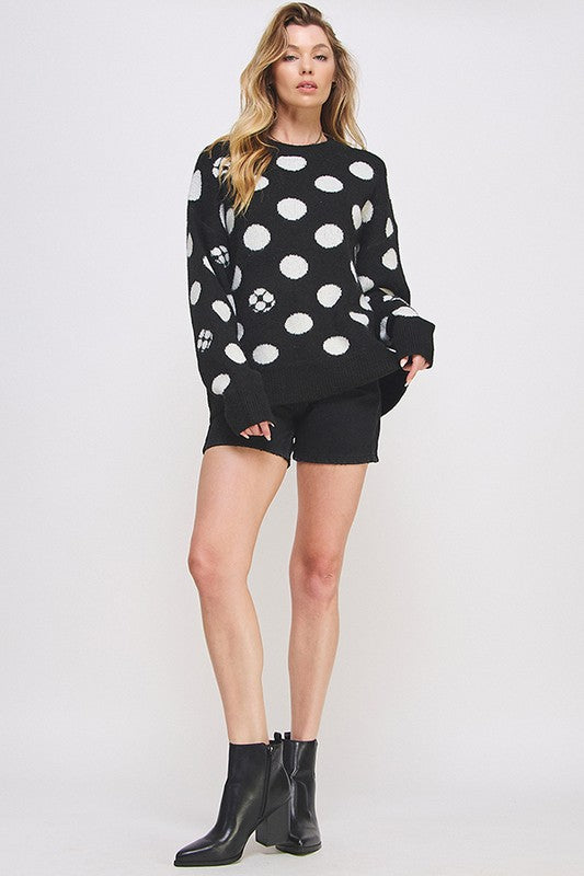 Polka Dot Sweater+
