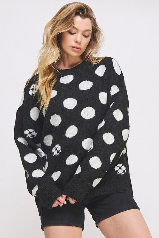 Polka Dot Sweater+