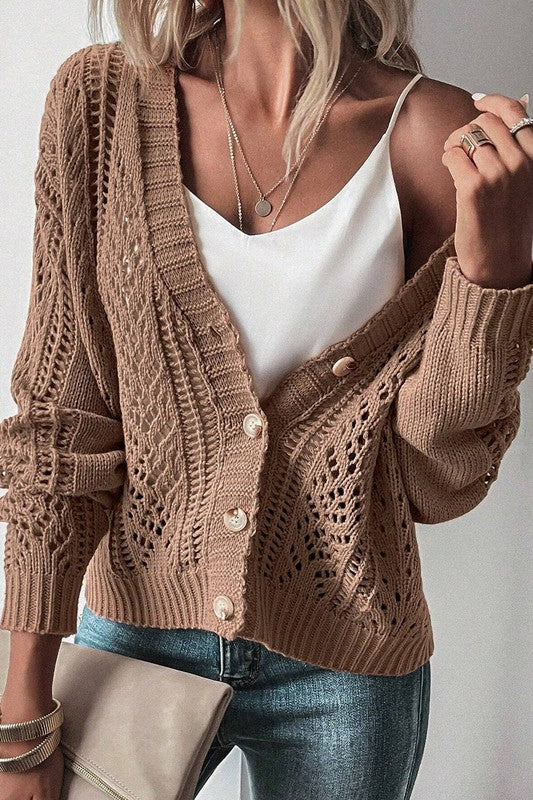 Drop Shoulder Cardigan
