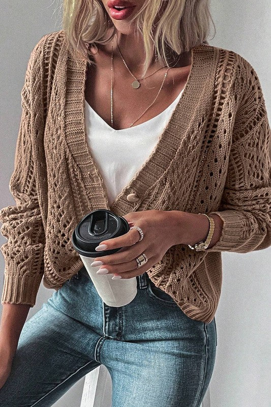 Drop Shoulder Cardigan