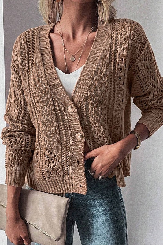 Drop Shoulder Cardigan