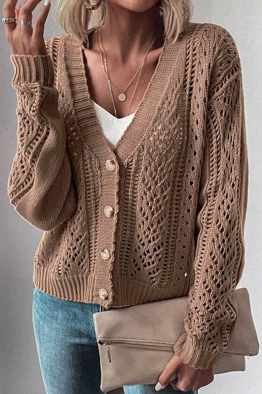 Drop Shoulder Cardigan