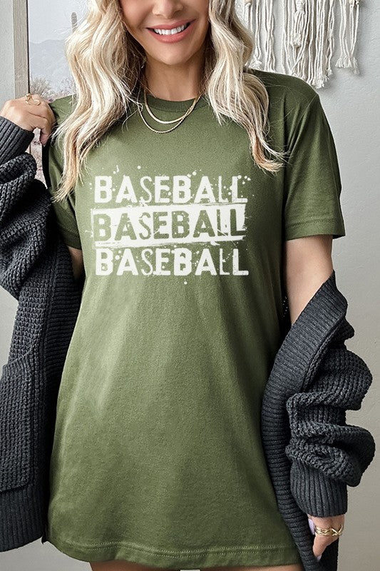 Game Day Distressed Baseball Tee