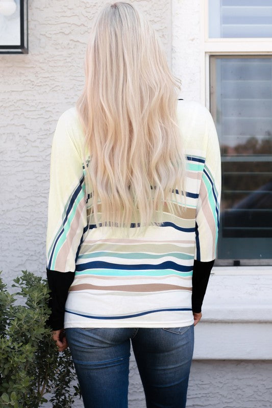 Color Block & Stripes Top