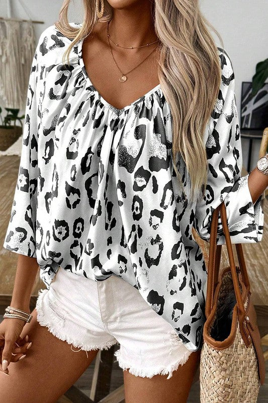 Leopard Print Blouse
