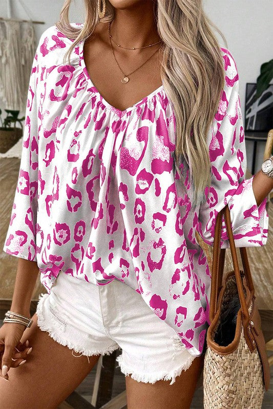 Leopard Print Blouse