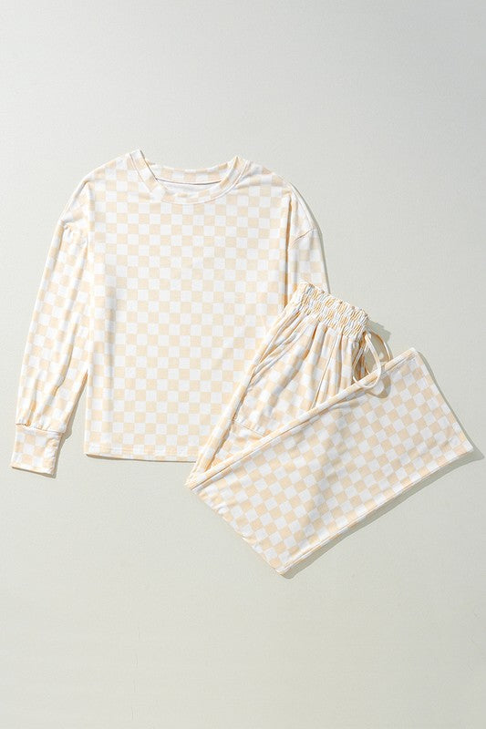 Checkered Lounge Set