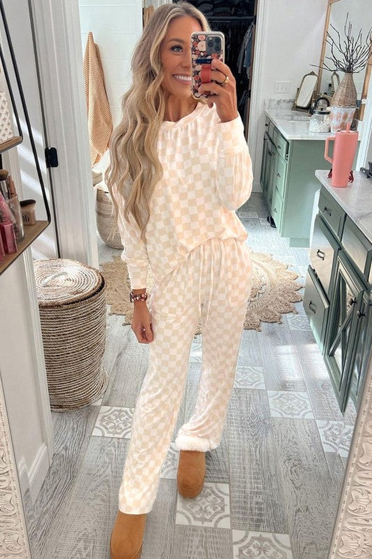 Checkered Lounge Set