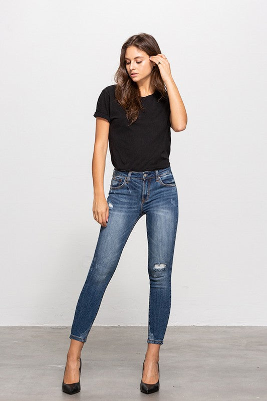 Mid-Rise Ankle Skinnies