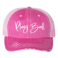 Play Ball Embroidered Trucker Hat