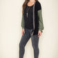 Color Block Knit Cardigan+