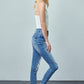 High Rise Ankle Skinnies