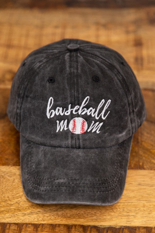Embroidered Baseball Mom Hat
