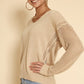 Eyelet Sleeve Top
