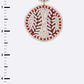 Beaded Baseball Earrings