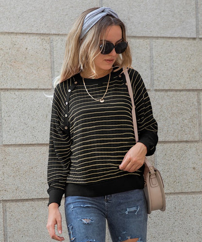 Striped Raglan Sweater