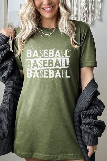 Game Day Distressed Baseball Tee