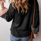Patchwork V Neck