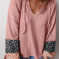 Patchwork V Neck