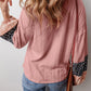 Patchwork V Neck