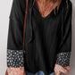 Patchwork V Neck
