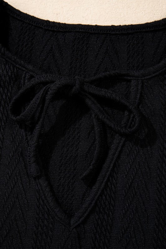 Patchwork V Neck