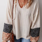 Patchwork V Neck