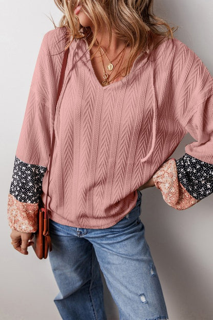 Patchwork V Neck