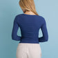 Cotton Long Sleeve Henley Top