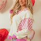 Patchwork Collared Sweatshirt